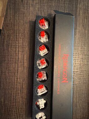Redragon Mechanical Gaming Switches (Set Of 8, Red).  Brand New in Original Box.